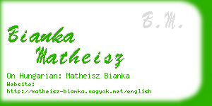 bianka matheisz business card